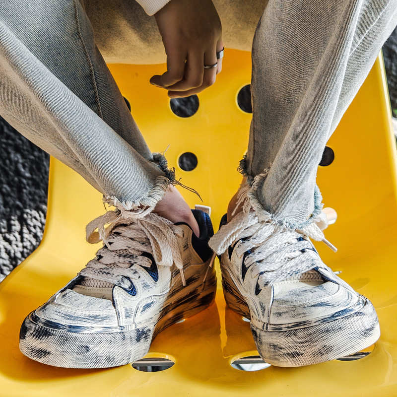 Men Shoes Runners - Chaussures décontractées pour hommes en cuir