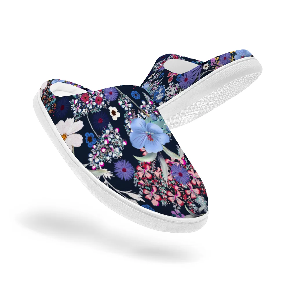 Men'S Shoes Quality - Pantoufles en coton à imprimé floral