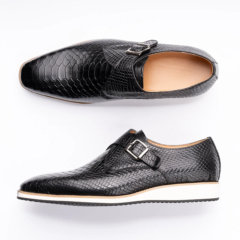 Monk Strap Shoe - Chaussures décontractées pour hommes de haute