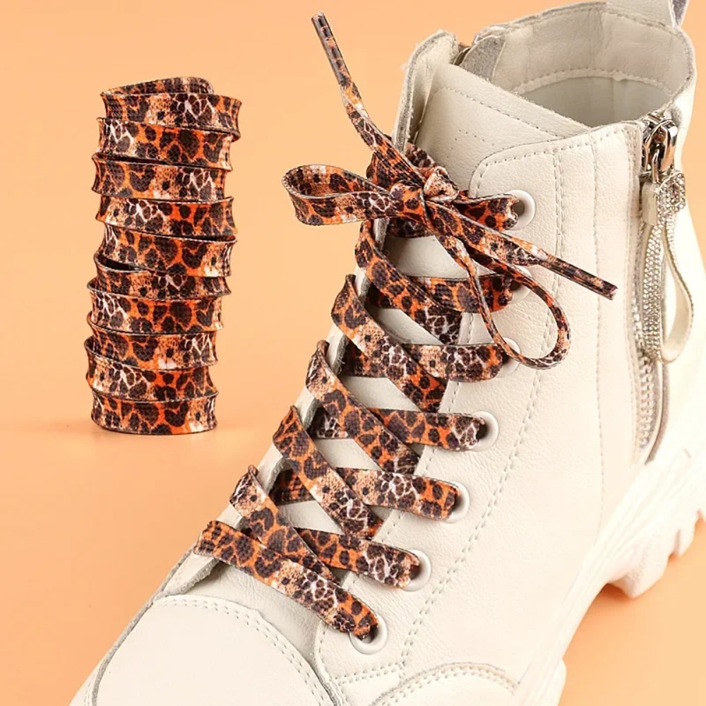 Men Shoes Kinds - Lacets classiques à imprimé léopard pour