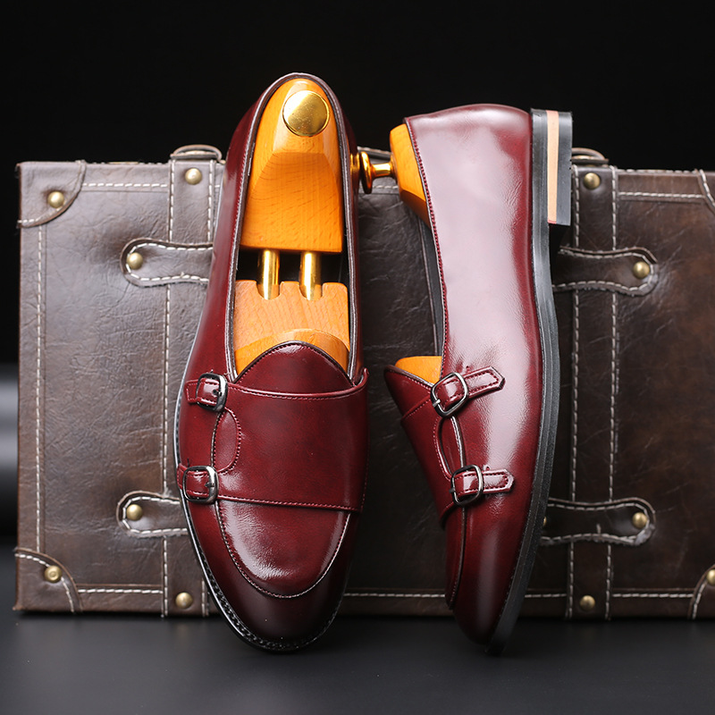 Monk Strap Shoe - Nouvelles Chaussures Décontractées pour Hommes :