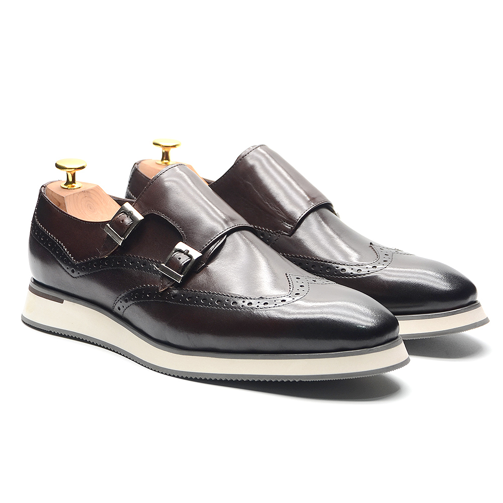 Monk Strap Shoe - Chaussures de luxe européennes pour hommes