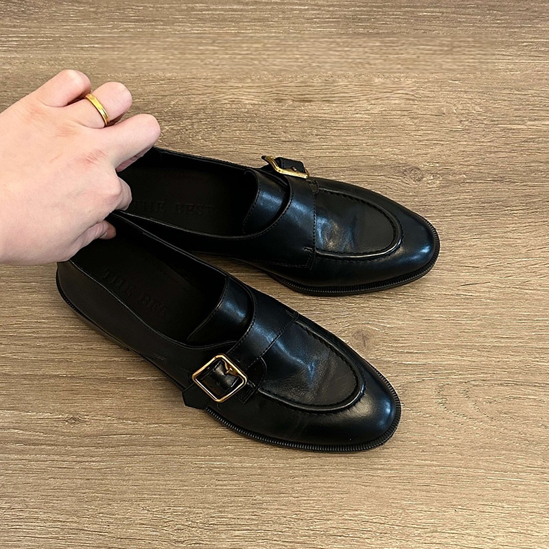 Chaussures noires pour femmes, - Monk Strap Shoe avis et prix