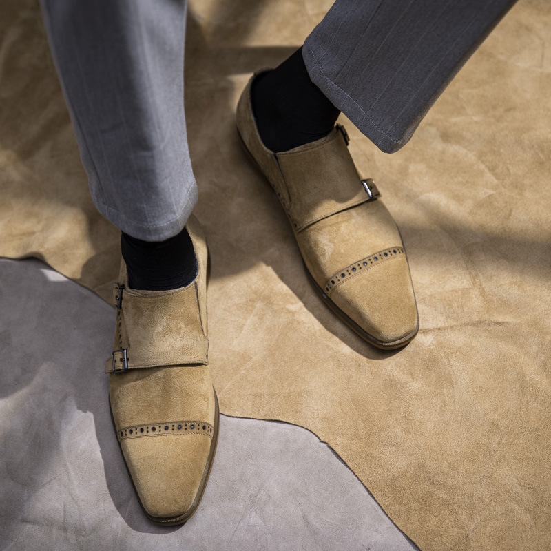 Chaussures provoqué en cuir su - Monk Strap Shoe avis et prix