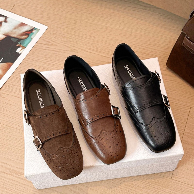Chaussures Rétro pour Femme, E - Monk Strap Shoe avis et prix