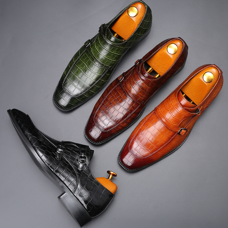Mocassins en cuir verni pour h - Monk Strap Shoe avis et prix