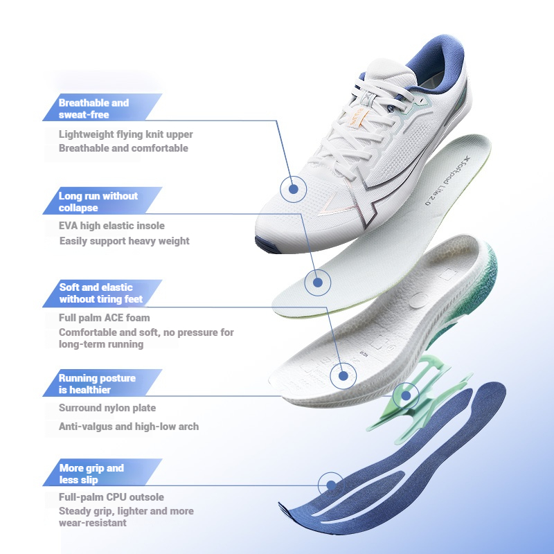 Xtep 2000km Plus chaussures de - Men'S Xtep Shoes avis et prix