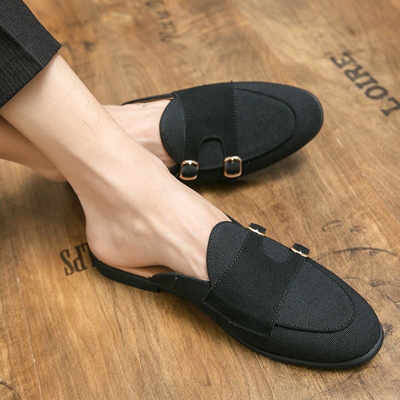 Mules en toile demi-chaussures - Monk Strap Shoe avis et prix