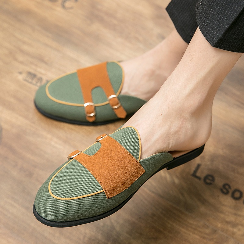 Mules en toile demi-chaussures - Monk Strap Shoe avis et prix