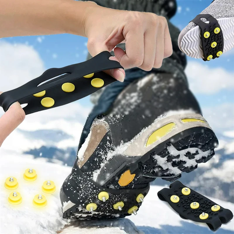 1 paire de 5 clous neige glace - Men'S Shoes Grip avis et prix