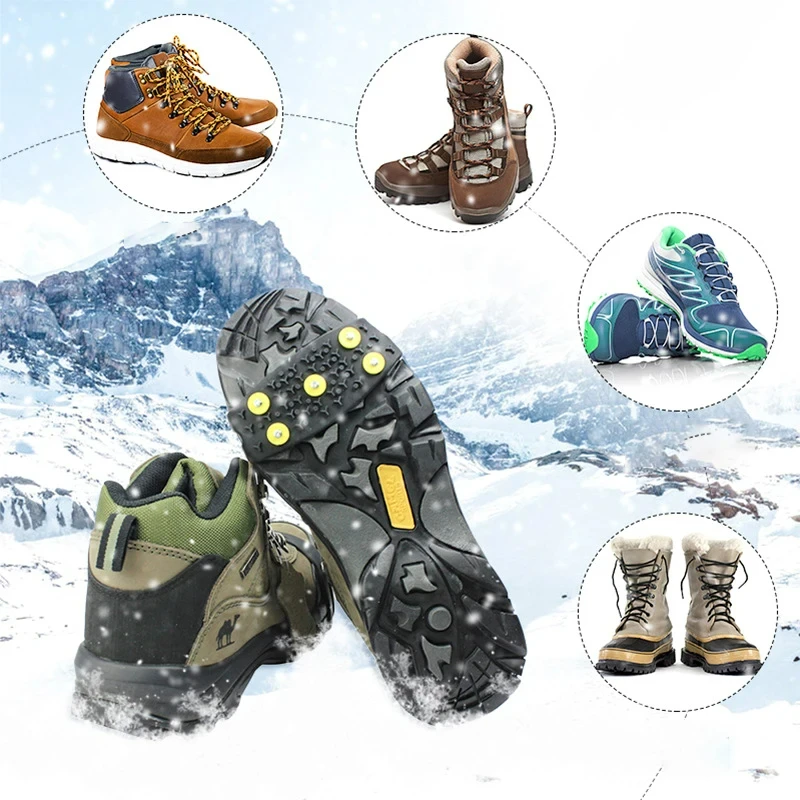 1 paire de 5 clous neige glace - Men'S Shoes Grip avis et prix