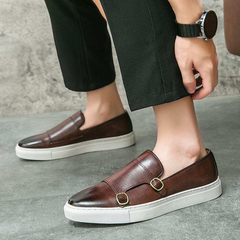 Chaussures de styliste en cuir - Monk Strap Shoe avis et prix