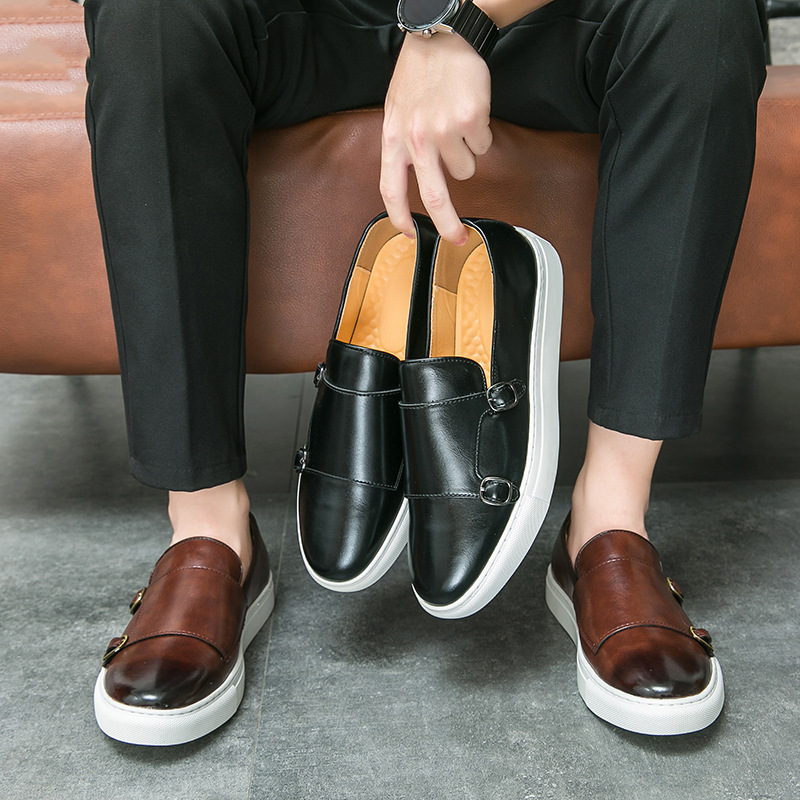 Chaussures de styliste en cuir - Monk Strap Shoe avis et prix