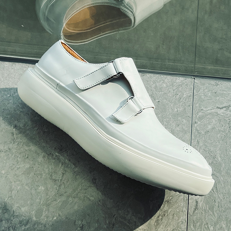 Mocassins minimalistes en cuir - Monk Strap Shoe avis et prix