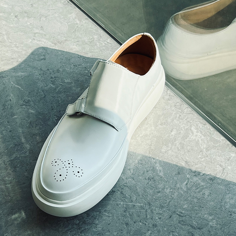 Mocassins minimalistes en cuir - Monk Strap Shoe avis et prix