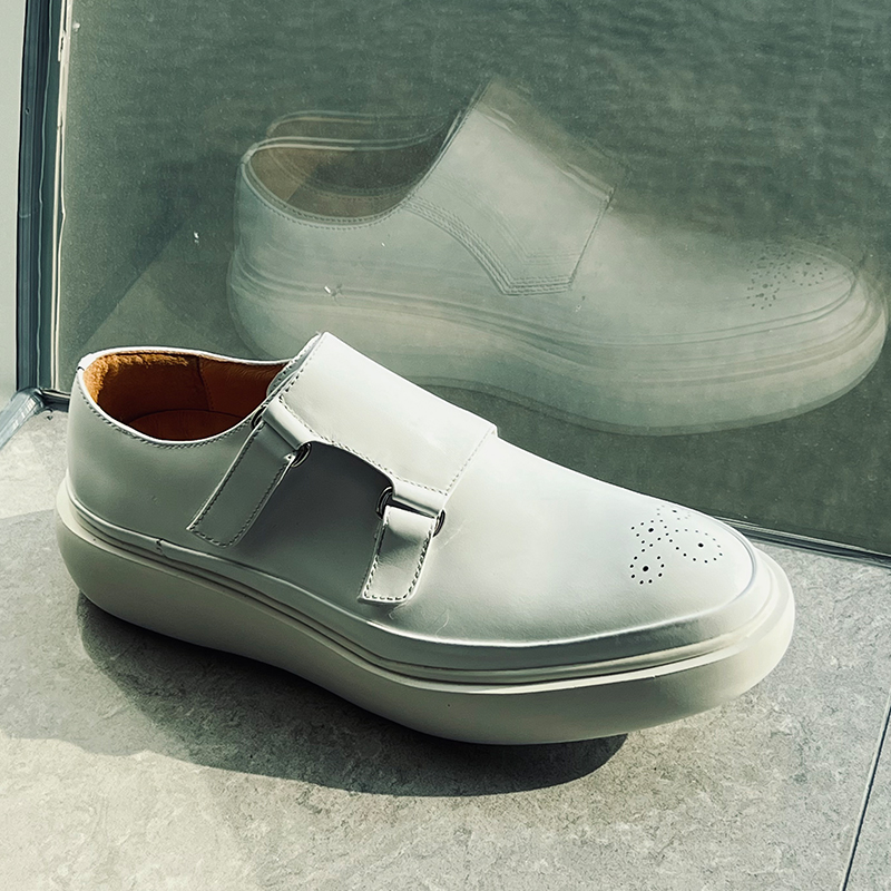 Mocassins minimalistes en cuir - Monk Strap Shoe avis et prix