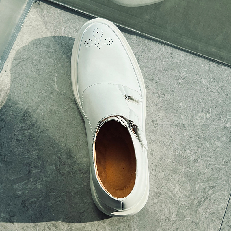 Mocassins minimalistes en cuir - Monk Strap Shoe avis et prix